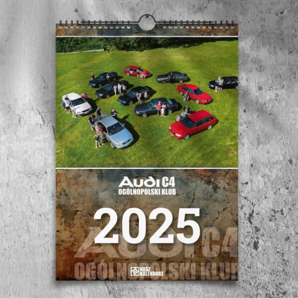 Kalendarz Ogólnopolskiego Klubu Audi C4 - 2025 - okładka