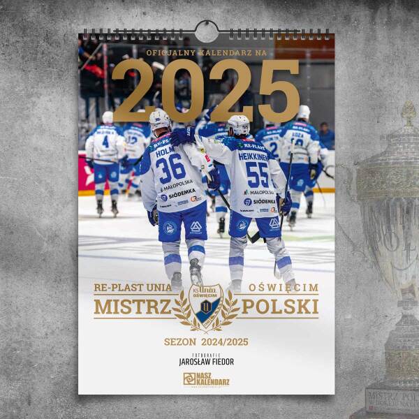 Okładka kalendarz Re-Plast Unia Oświęcim