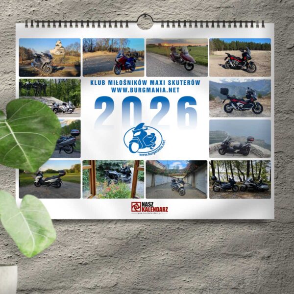 Kalendarz ze skuterami dla Burgmania.net